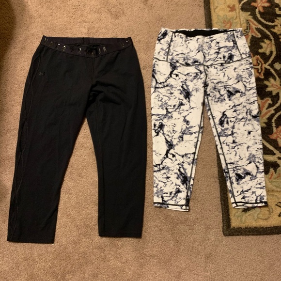 L Fitness Capri pants bundle: Under Armour & Dragon Fit